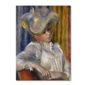 Trademark Fine Art Renoir 'Woman With A Hat' Canvas Art, 18x24 AA01089-C1824GG